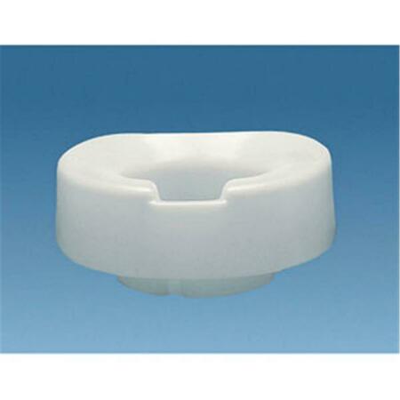 ABLEWARE 4 In. Contoured Tall-Ette Elevated Toilet Seat Ableware-725851000